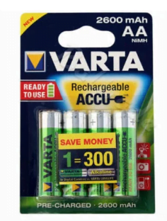 Varta AA Recharge Accu Power 2600mAh 4-pack - Genopladelige batterier AA og AAA batterier test - Datalife.fk