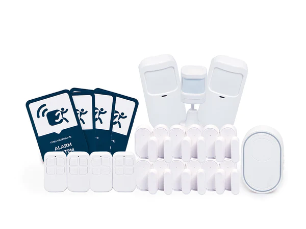 Nexsmart™ stor smart alarm pakke (100-200m2) - miljøbeskyttelse - Alarmsystem uden abonnement test - Datalife.dk
